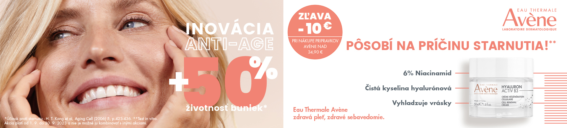 Avene -10 € pri nákupe nad 34,90 €